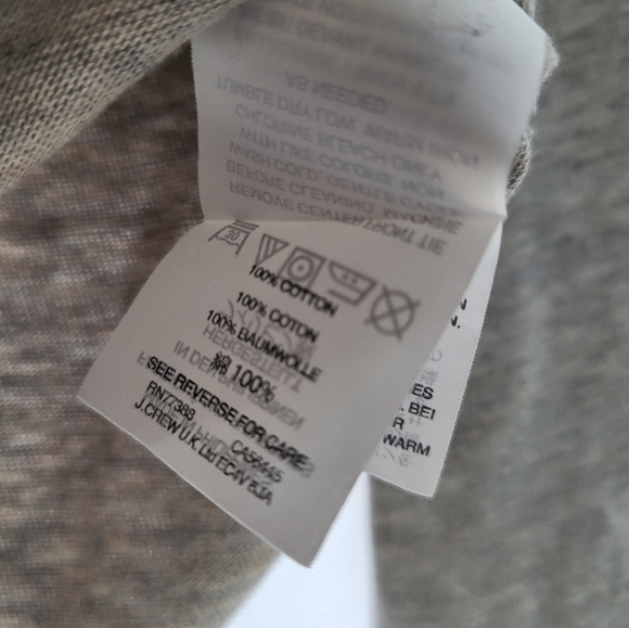 J. Crew Top with Velvet Bow! Size S, Gray - Picture 3 of 3